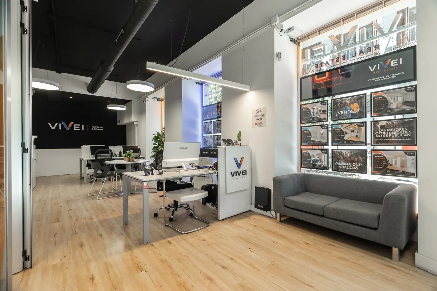 Interior de la oficina VIVEI Las Cortes